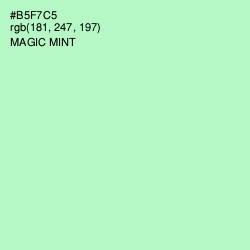 #B5F7C5 - Magic Mint Color Image